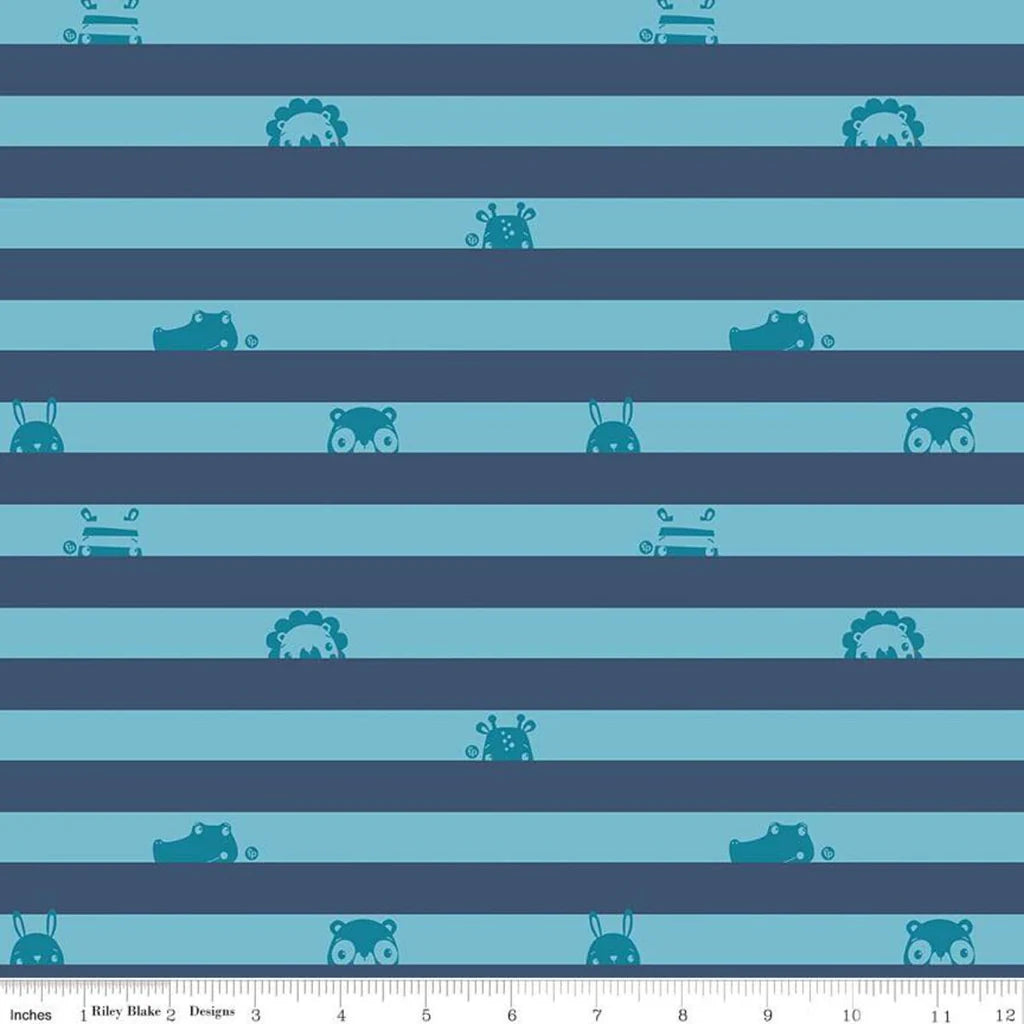 Riley Blake Lets Play Fisher-Price Stripes C11883 Navy