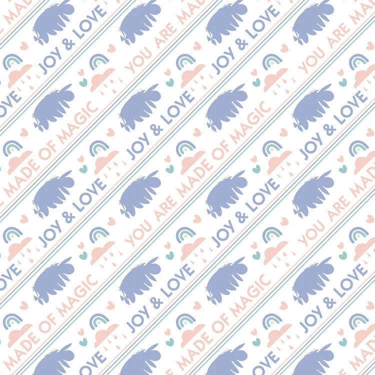 Camelot Fabrics Winnie The Pooh Be Happy Eeyore Made Of Magic White 85430520-01