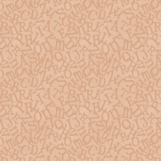 Benartex ABC Tossed Alphabet Coral 13177-25B
