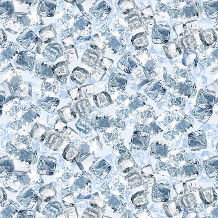 Benartex Top Shelf Ice Cubes Ice Blue 12853-50