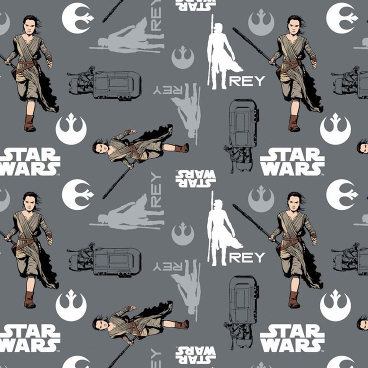 Camelot Fabrics Star Wars The Force Awakens Gray #7360104