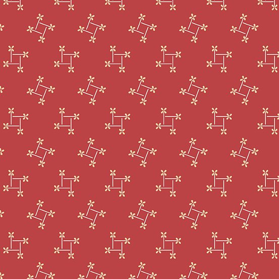 Andover Sweet Sixteen Pinwheel Red 9589-R