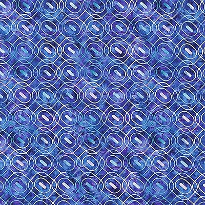 QT Fabrics Dan Morris Adagio Square Geo Blue