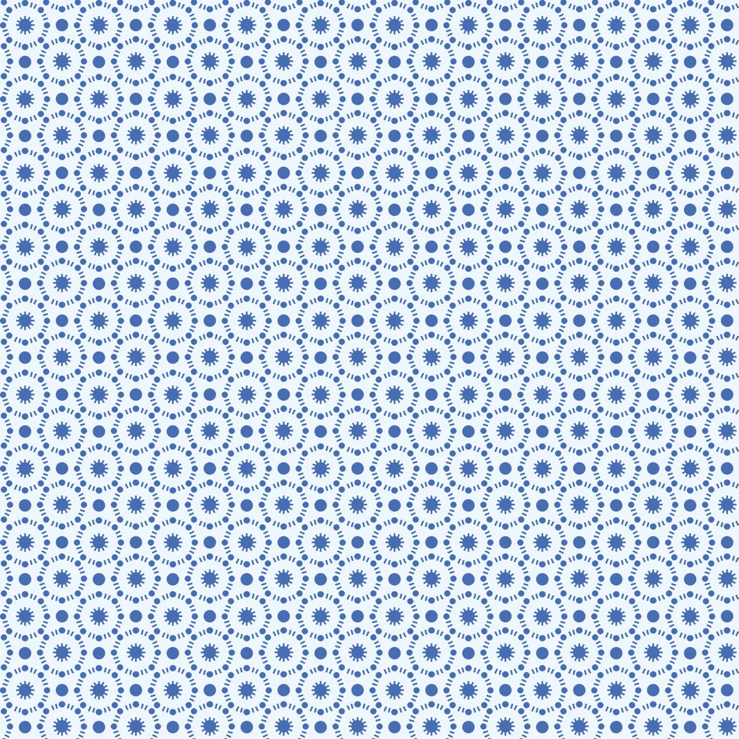 Maywood Studios All Our Hearts Patriotic Starburst Blue & White MAS10517-B