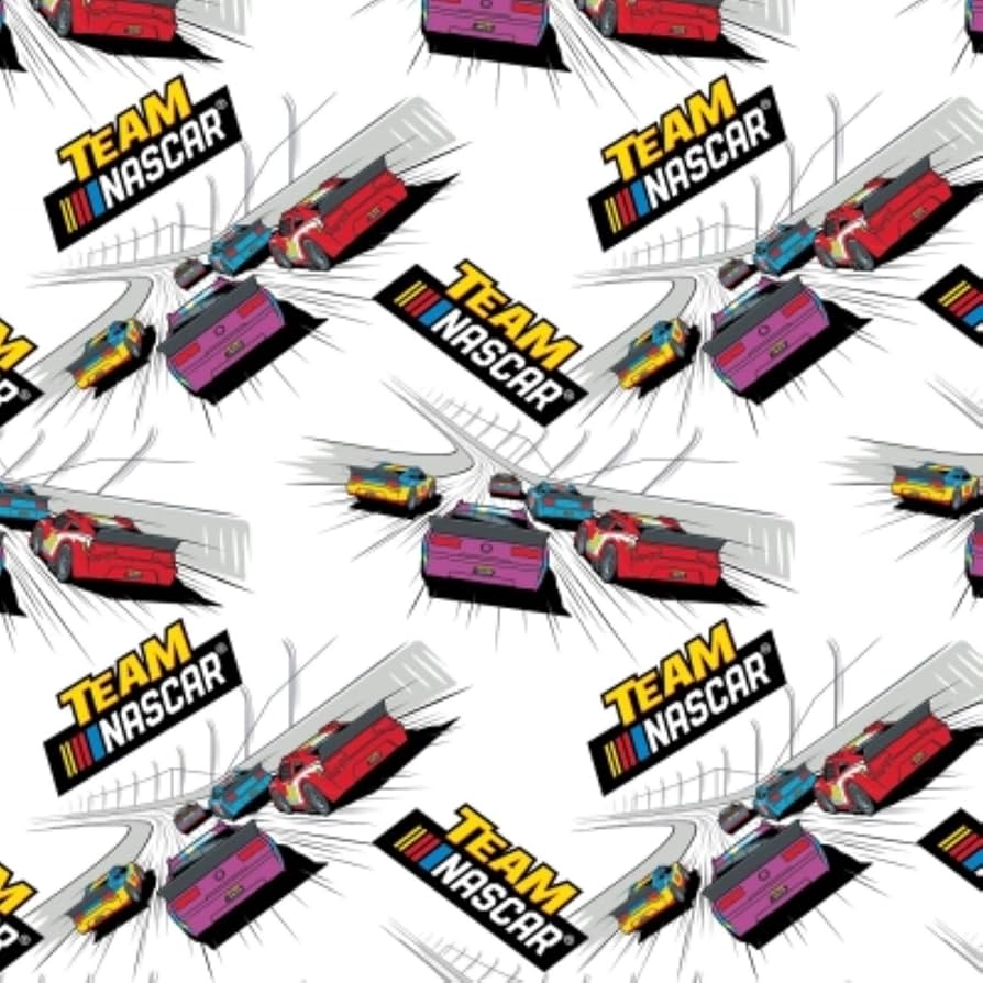 Camelot Fabrics Team NASCAR White 39190116