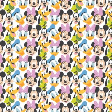 Camelot Fabrics Disney Mickey Mouse Here Comes the Fun White 85271020
