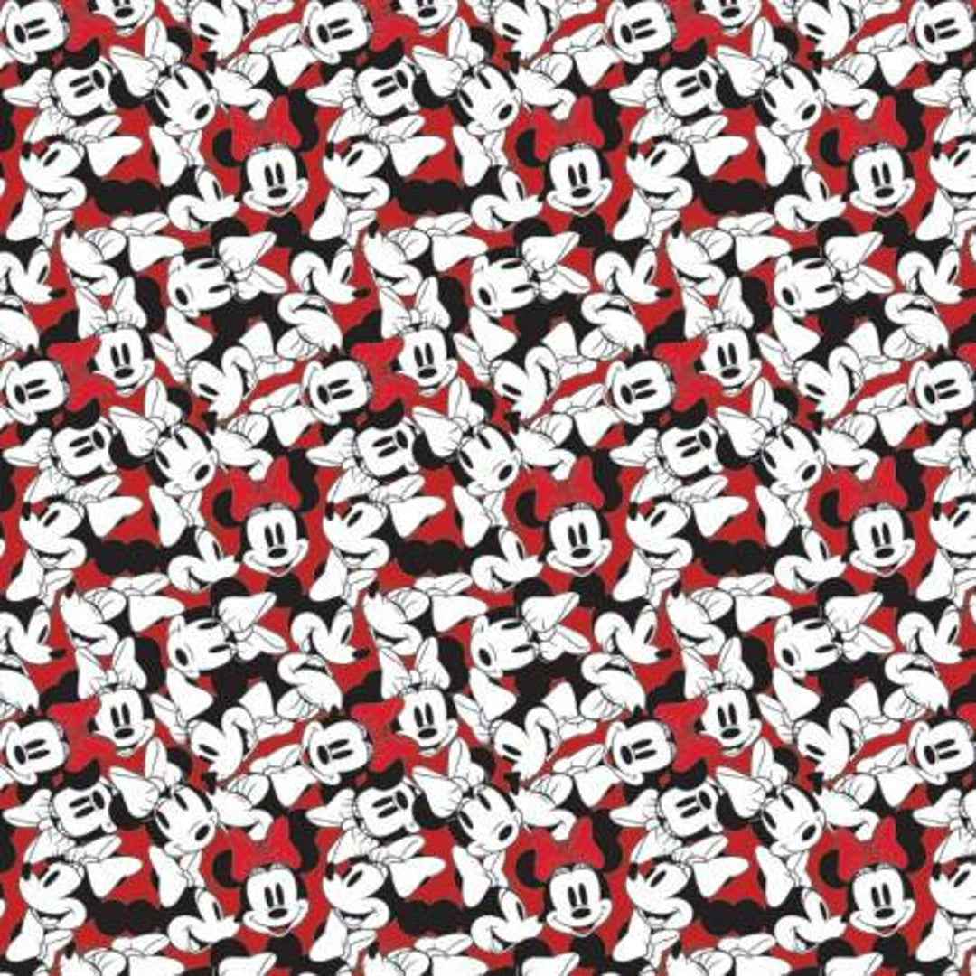 Camelot Fabrics Disney Minnie Tossed Stack Red 85271010-02