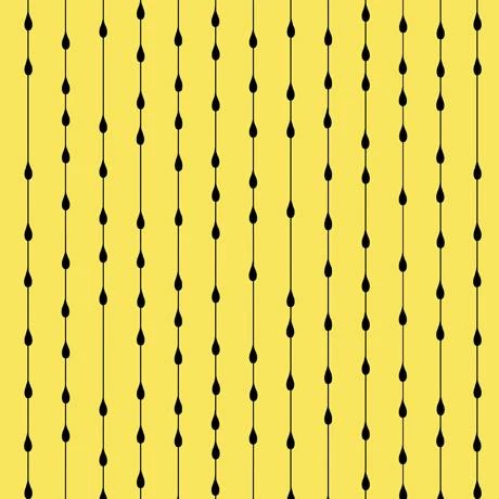 QT Fabrics Mister Mechanic Oil Drip Yellow