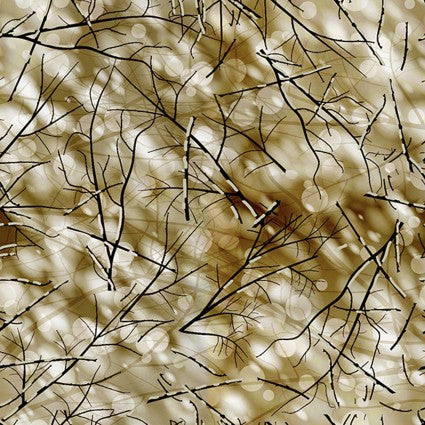 Suite B for Island Batik Quiet Reflections Snowy Branches Toast 922130067SB