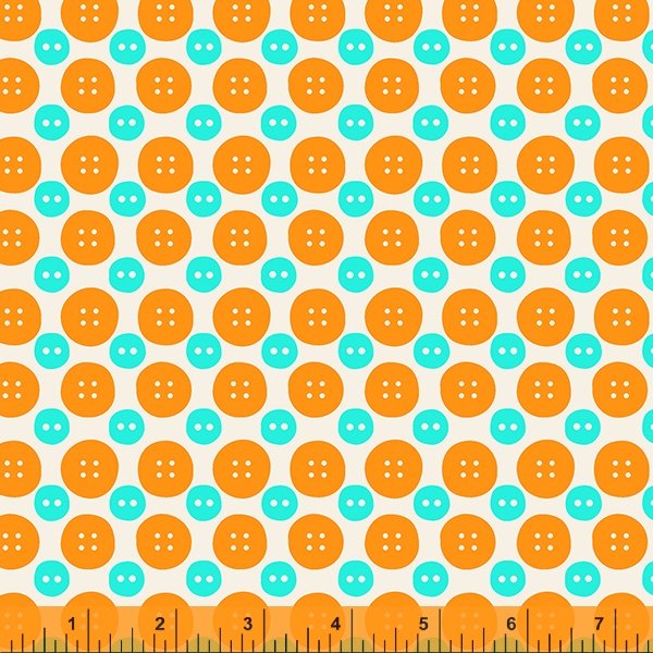 Windham Sew Good Buttons Tangerine 52886-3