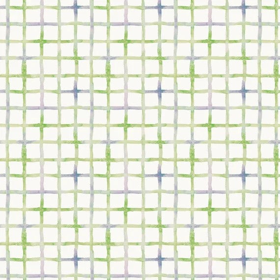 P&B Textiles Little Darlings Green Check
