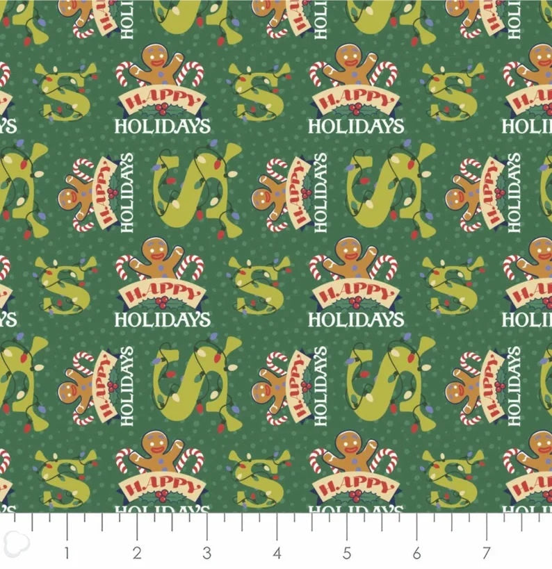 Camelot Fabrics Character Winter Holiday II Shrek Dear Santa