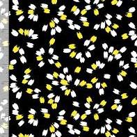 Timeless Treasures Sundance Tri Color Paint Stroke Dots Black TRIO-C1273