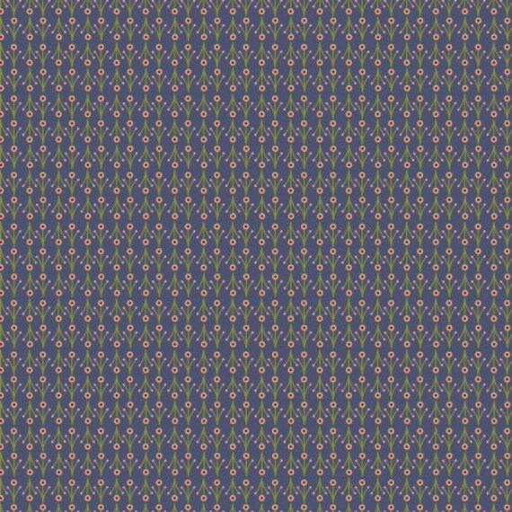 Clothworks Summer Sampler Geometric Dark Denim Y2993-89