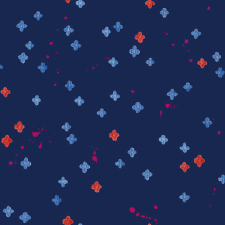 Cotton + Steel Once Upon A Time Bouquet Burst Navy OE150-NA2