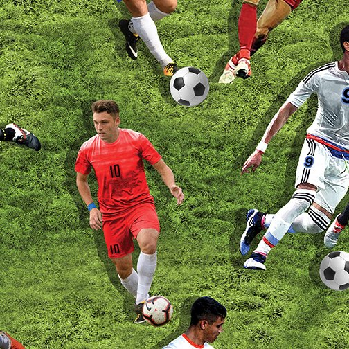 Benartex World Cup Men's Soccer Field in Green 12616-44