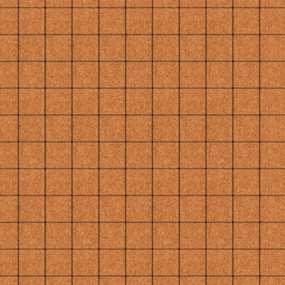 Benartex A Wooley Autumn Wooly Window Orange 10358-39