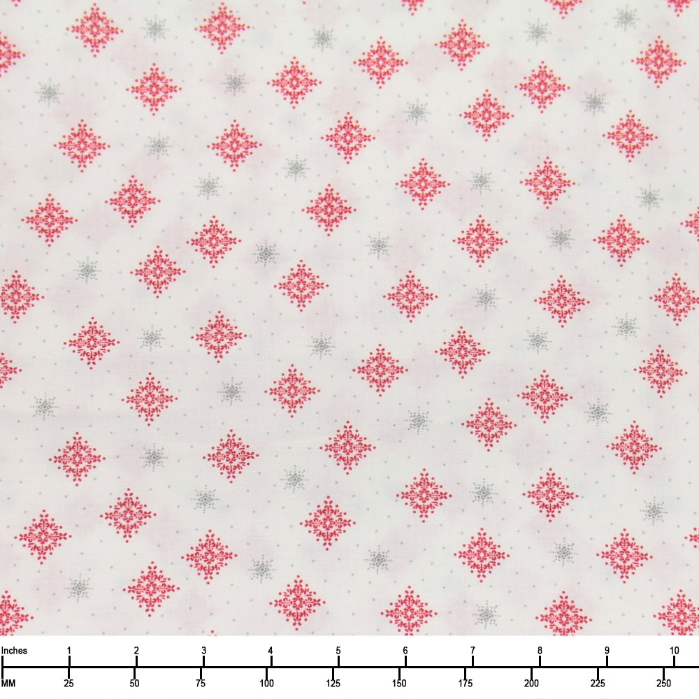 1710 QT Fabrics Back Home For The Holiday Snowflakes