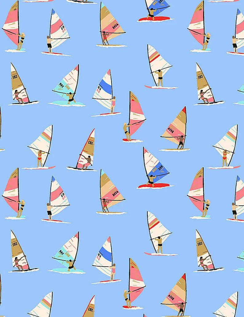 Riley Blake Sun of a Beach Windsurf Aquarius STELLA-2017