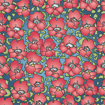 Suite B for Island Batik Lush Floral Teal FB 922108960CP