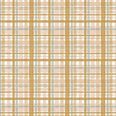Dear Stella Wood You Be Mine Wood Plaid White DCJ2281