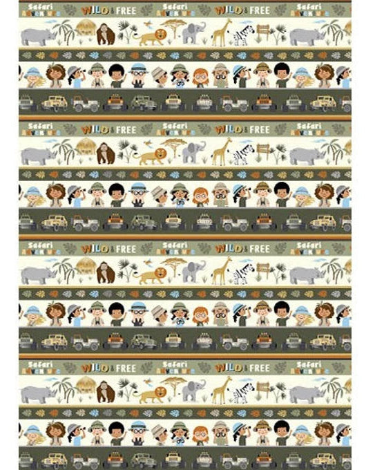 8009 Benartex Adventure Safari Multi 12946-99