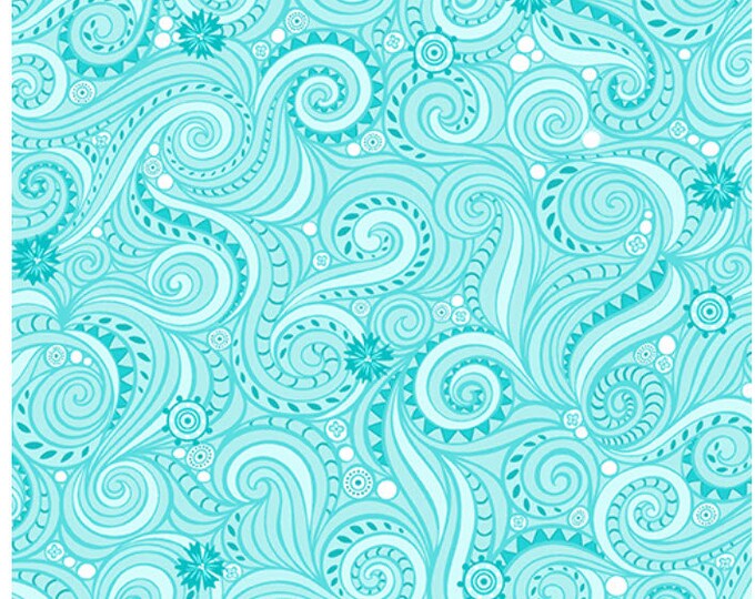 Benartex River Aqua Winter Village 10382-24