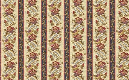 8103 Benartex Designer Fabrics French Cottage Colette Stripe Antique 13136-71