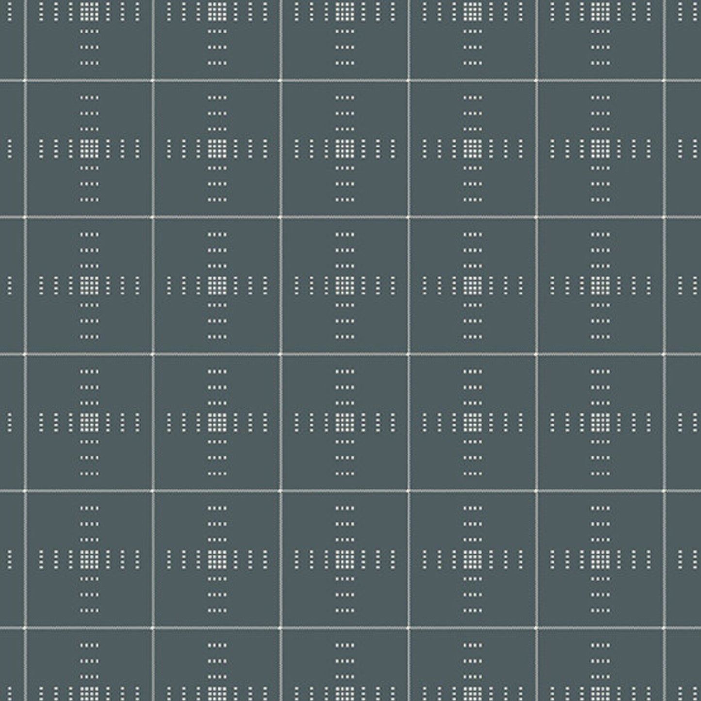 8121 Entwine by Giucy Giuce for Andover Fabrics Plaid Coal Gray 43451