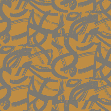 Cotton + Steel In Bloom On They Way Ochre ST105-OC2