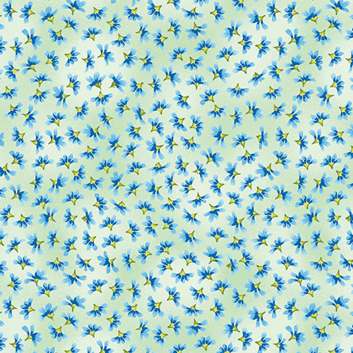 8270 Benartex Designer Fabrics Butterfly Bliss Blissful Buds Light Green 12808-04