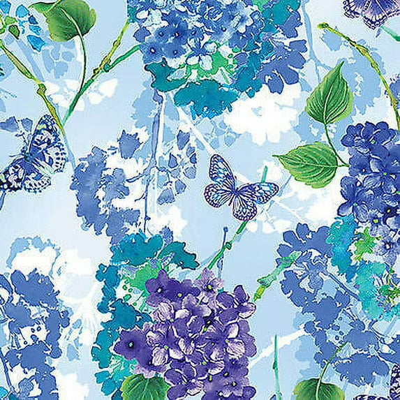 8280 Benartex Designer Fabrics Butterfly Bliss Butterfly Bliss Garden SkyBlue 12810-51