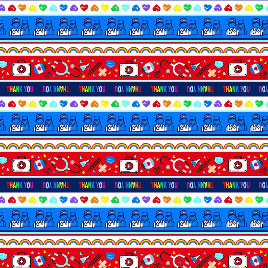 8290 Benartex Designer Fabrics Appreciation Stripe Multi We Appreciate You 12428-99