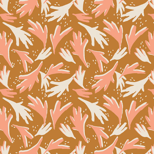 Art Gallery Capsules Freckled Leaves Terra Kotta CAP-TK-1505