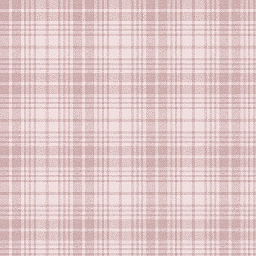Benartex Wool Plaid Light Pink A Wooly Garden 9615-01