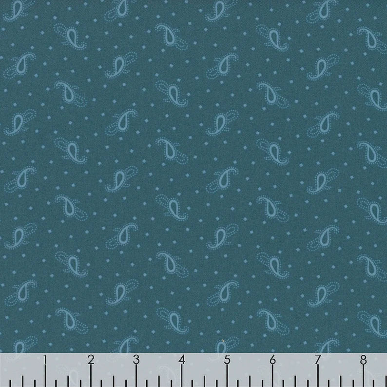 Wilmington Rainbow Sampler Simply Paisley Blue Green 98711-474