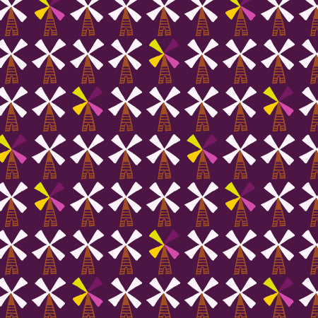 Cotton + Steel Fuwafuwa-san no Bokujo Fusha Dark Purple HO201-DP1