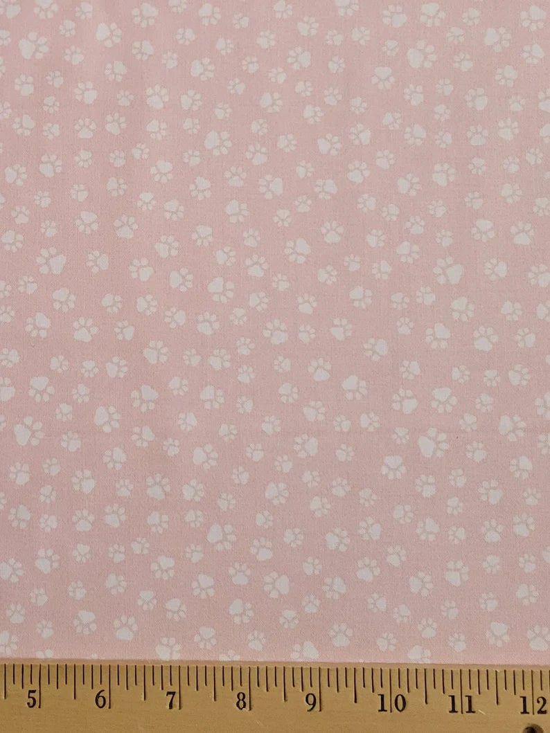 Dear Stella D2318 Peach With Scattered Paw Prints