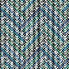 8701 Benartex Designer Fabrics Llama Drama Knitted Zig Zag Blue Gray 12710-55