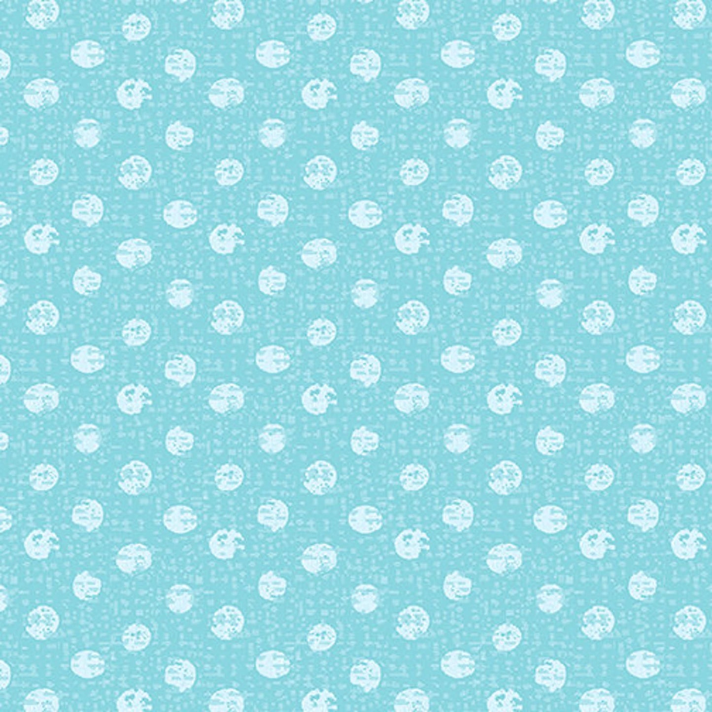 8777 Benartex Designer Fabrics Sweet Safari Textured Dots Turquoise 9898-84