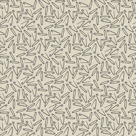 8928 Northcott Fabrics Material Girls Safety Pins 23223-12