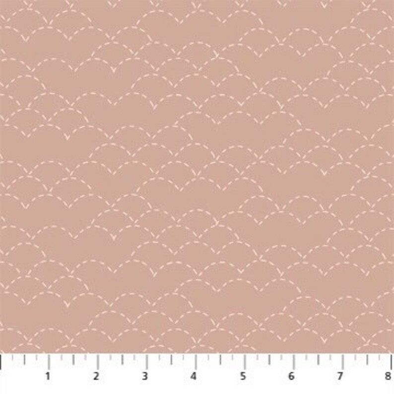 Figo (a division of Northcott) Hand Stitched Stitches Clay