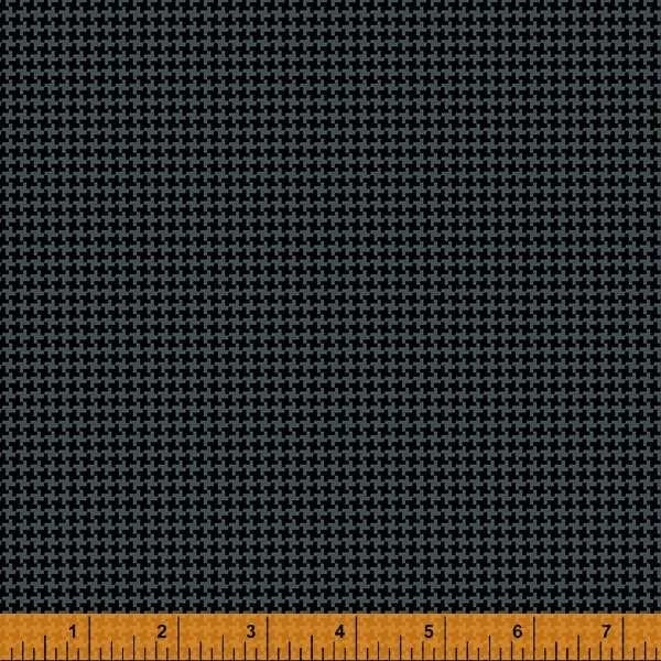9321 Windham Fabrics Opposites Attract Houndstooth Black on Black 52621B-2
