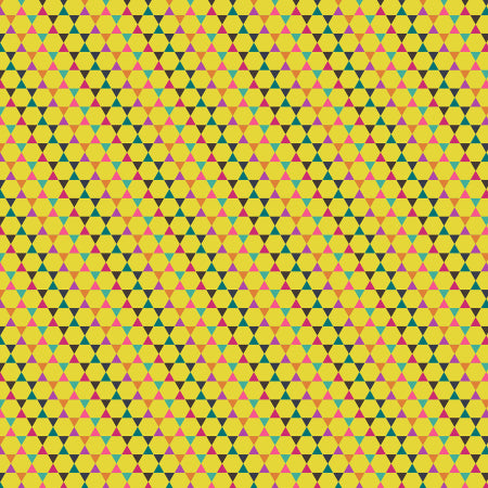 Cotton + Steel From The Desk Of... Hexagons Yellow TB104-YE4