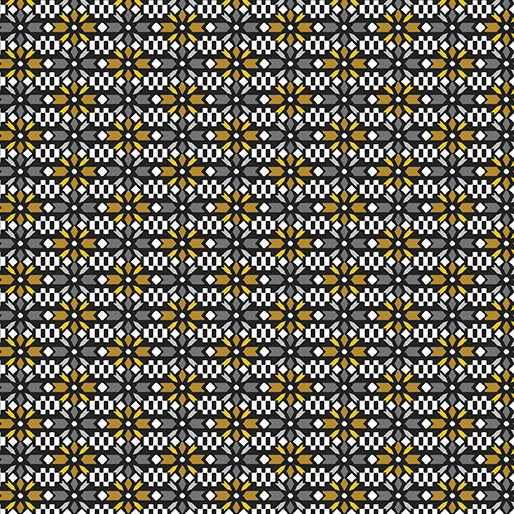 9465 Benartex Designer Fabrics Holiday at Home Sweater Texture Gold Grey 13040-32