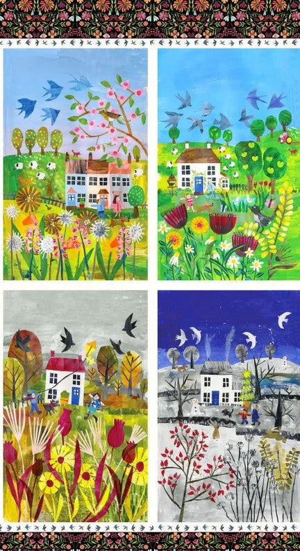 Clothworks Panel Seasons Y3397-55 Multi