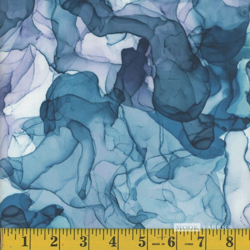 9505 Mook Fabrics Smoke Dresden Teal 135424