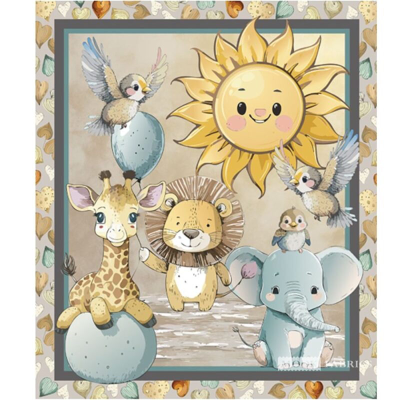 PANL-104 Mook Fabrics Safari Buddies 36" Panel 138924