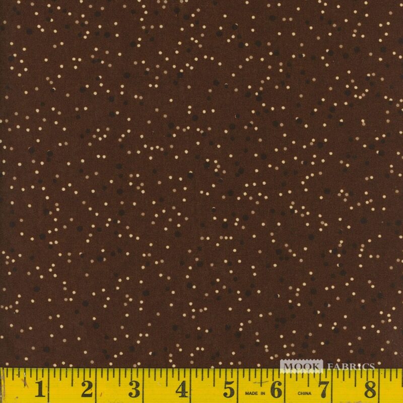 9554 Mook Fabrics 108" Wide Back Dotted Chestnut 134728