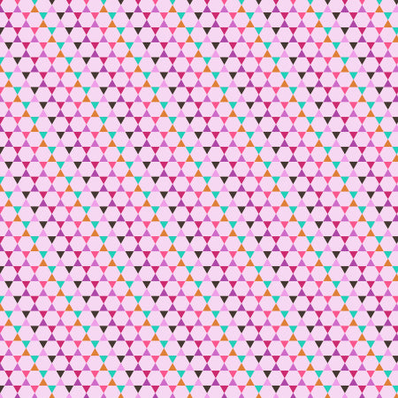 Cotton + Steel From The Desk OF... Hexagons Light Magenta TB104-LM3